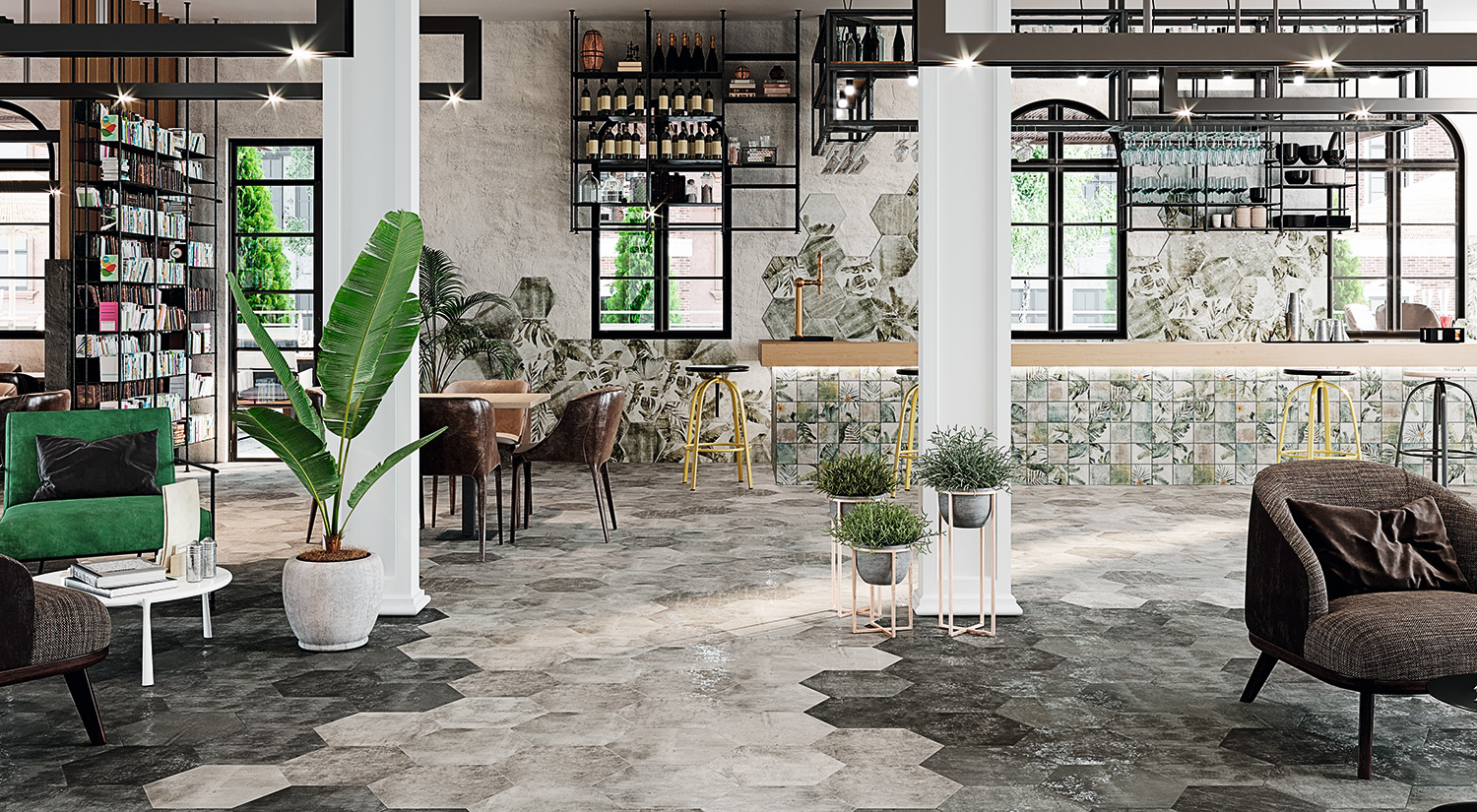 Un restaurante de diseño estilo tropical. Welcome to the jungle!