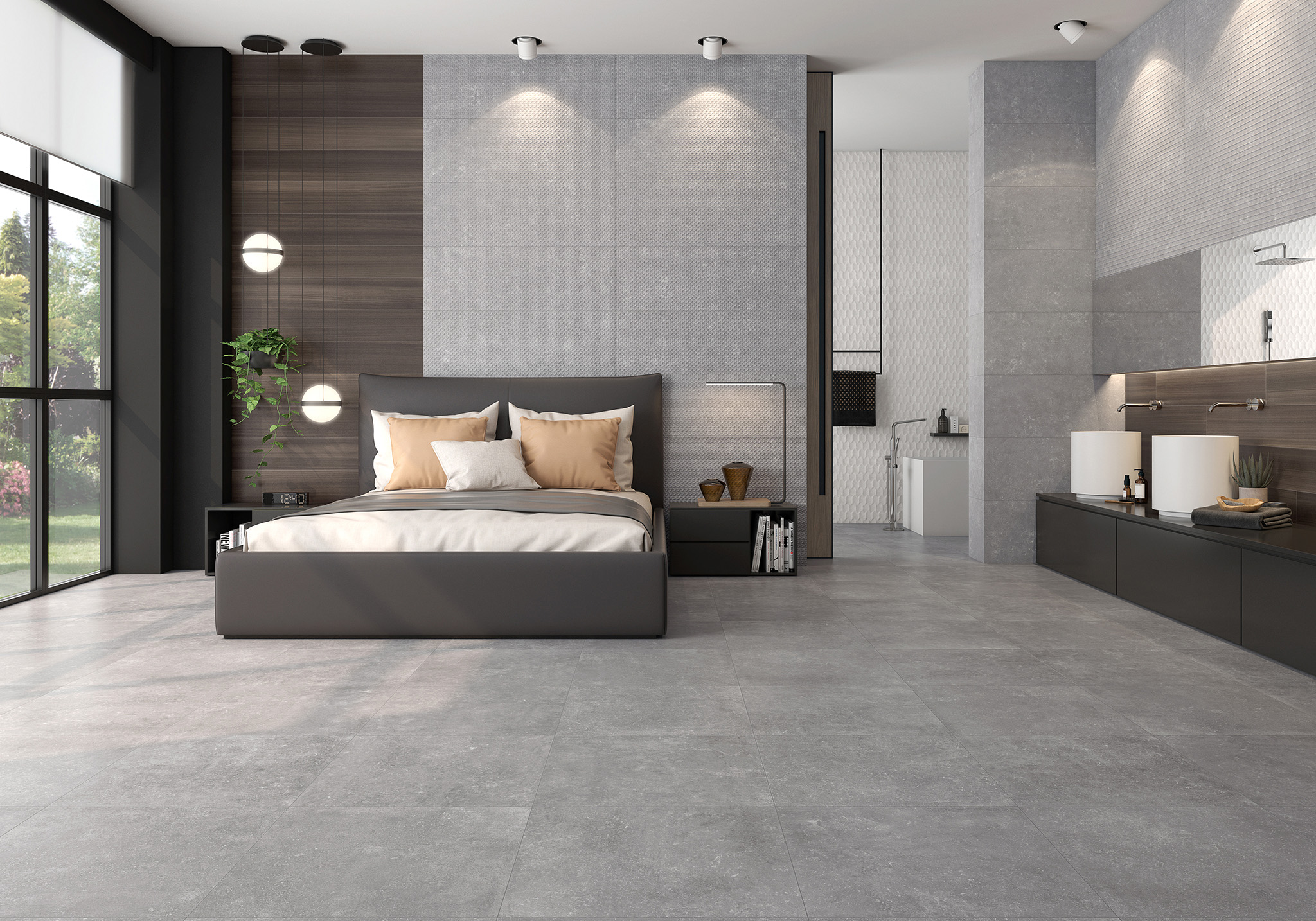 B-Stone Gris Dormitorio