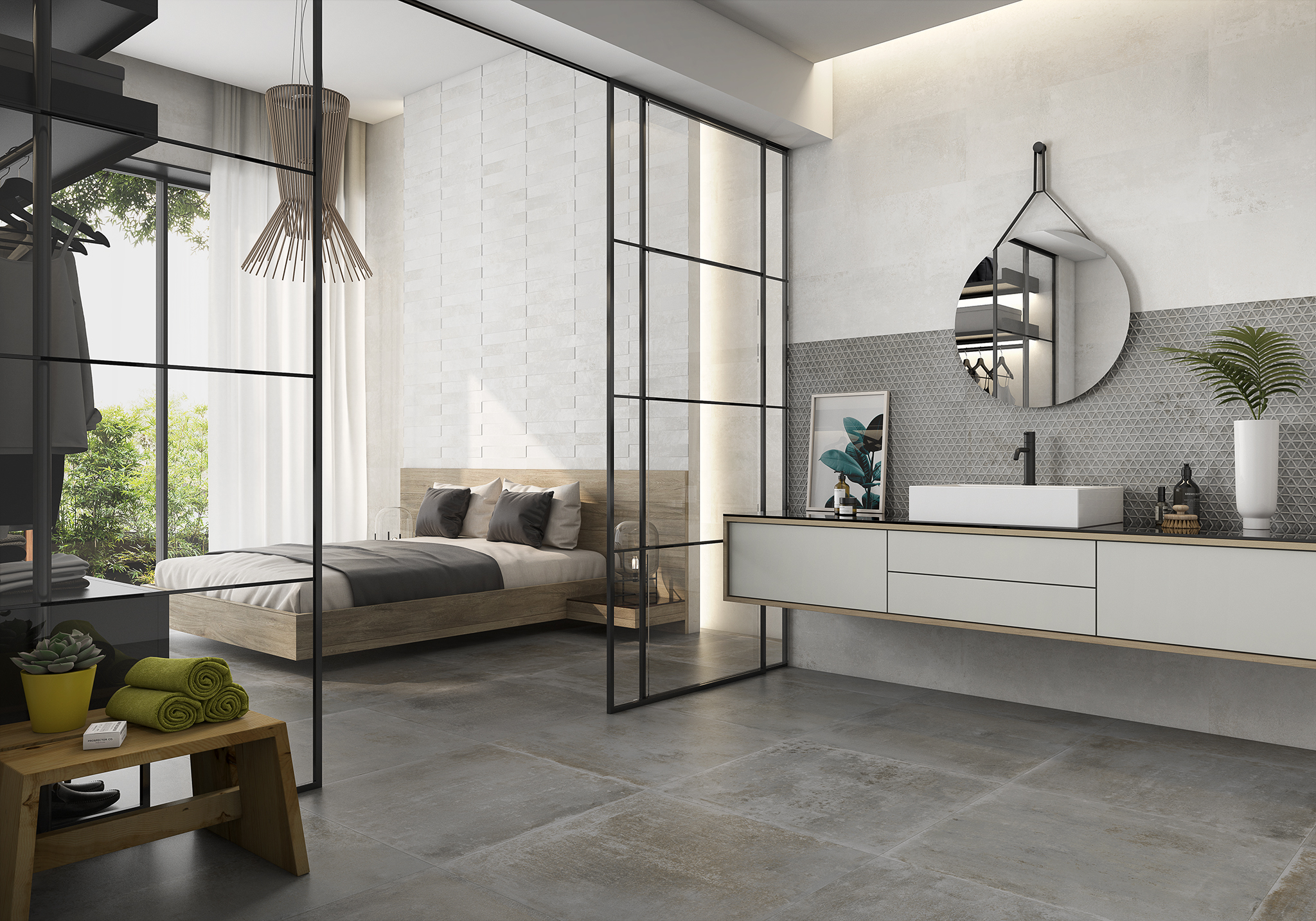 Foundry Blanco Dormitorio-Baño