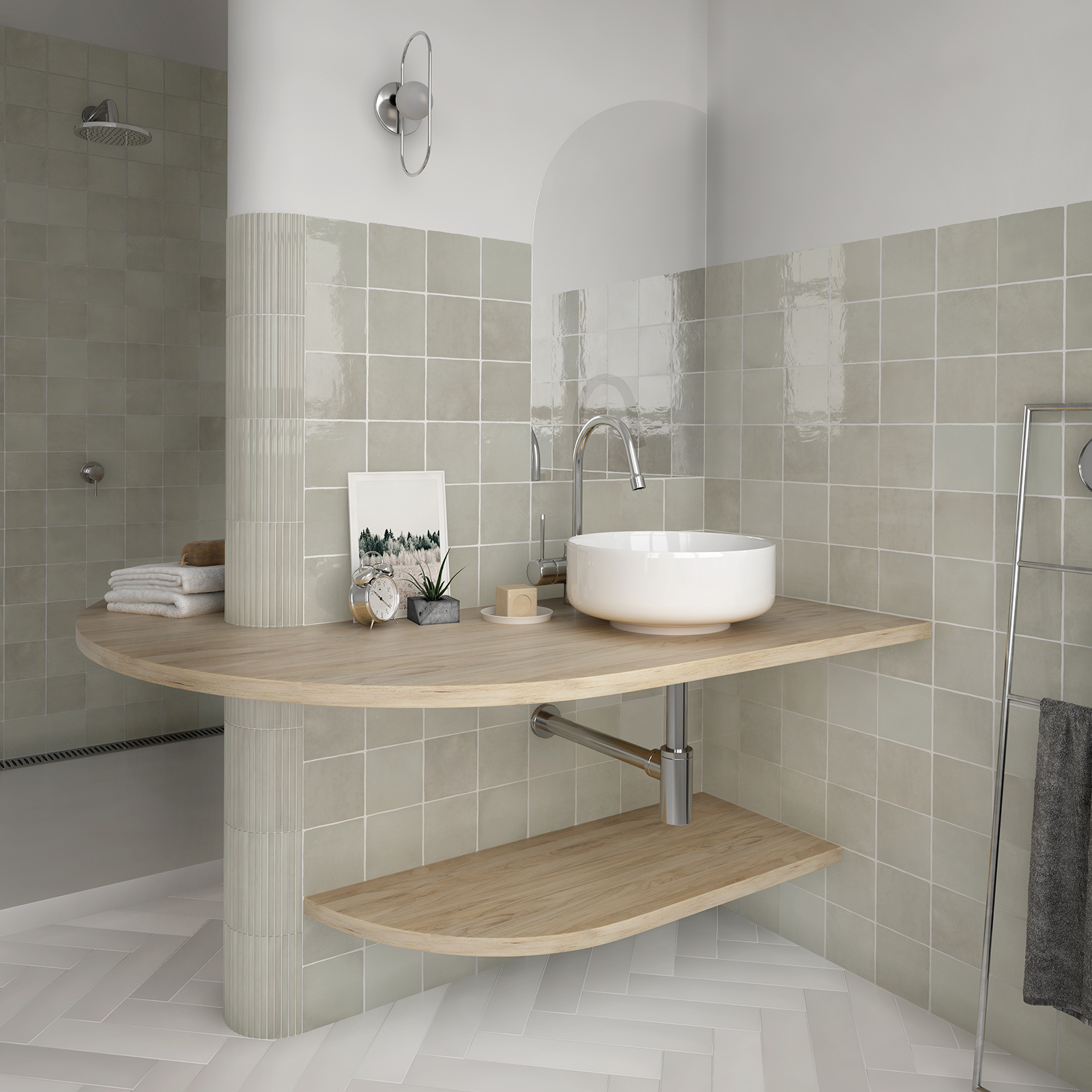 La Riviera Vert bathroom spa design