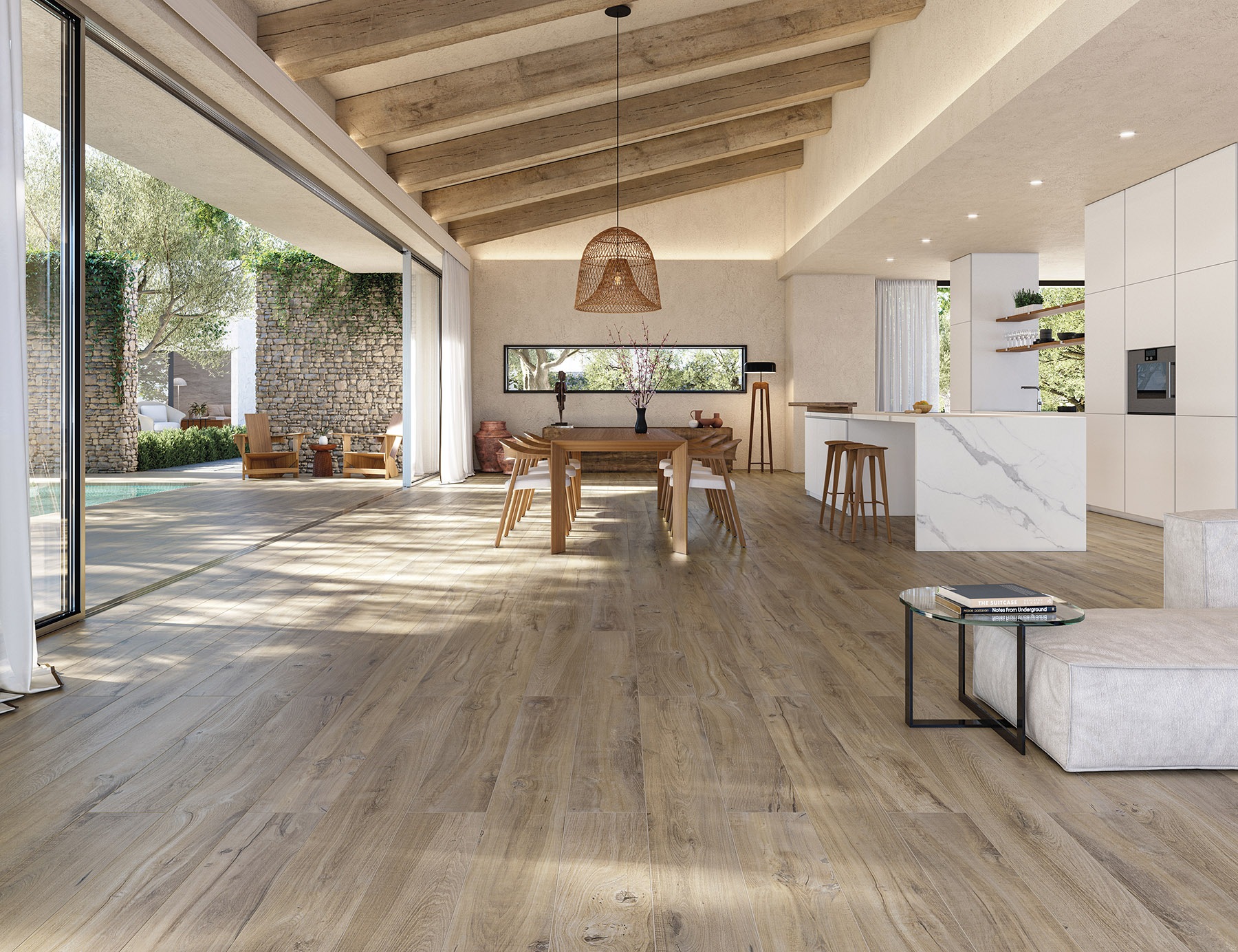 Cocina abierta al exterior