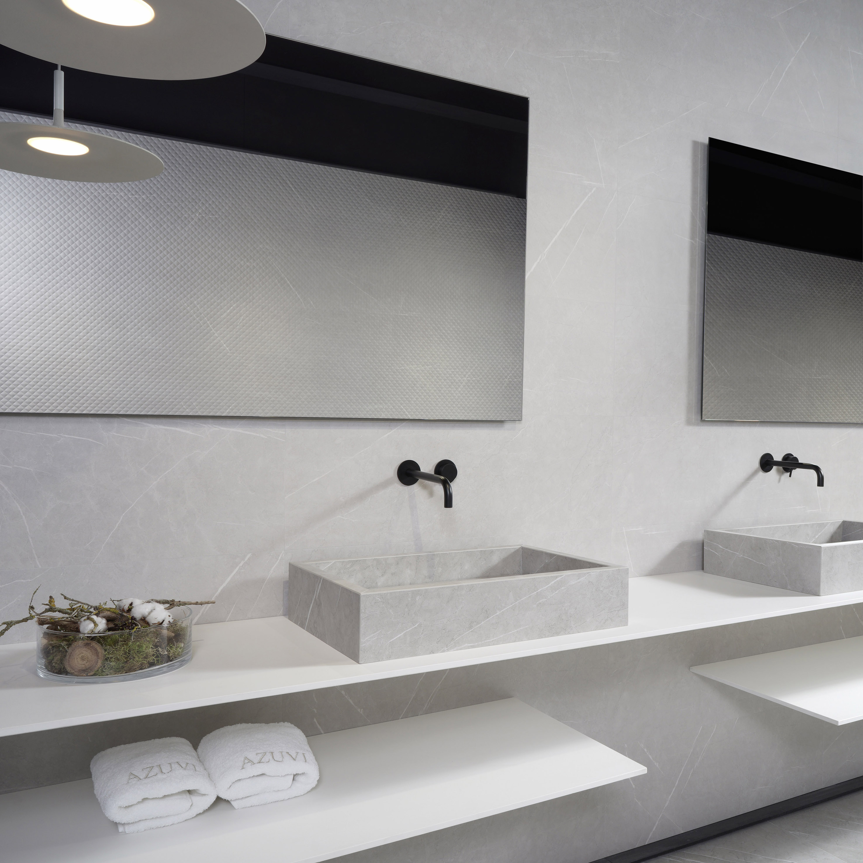 BAÑO ARAN LIGHTGREY 30x90