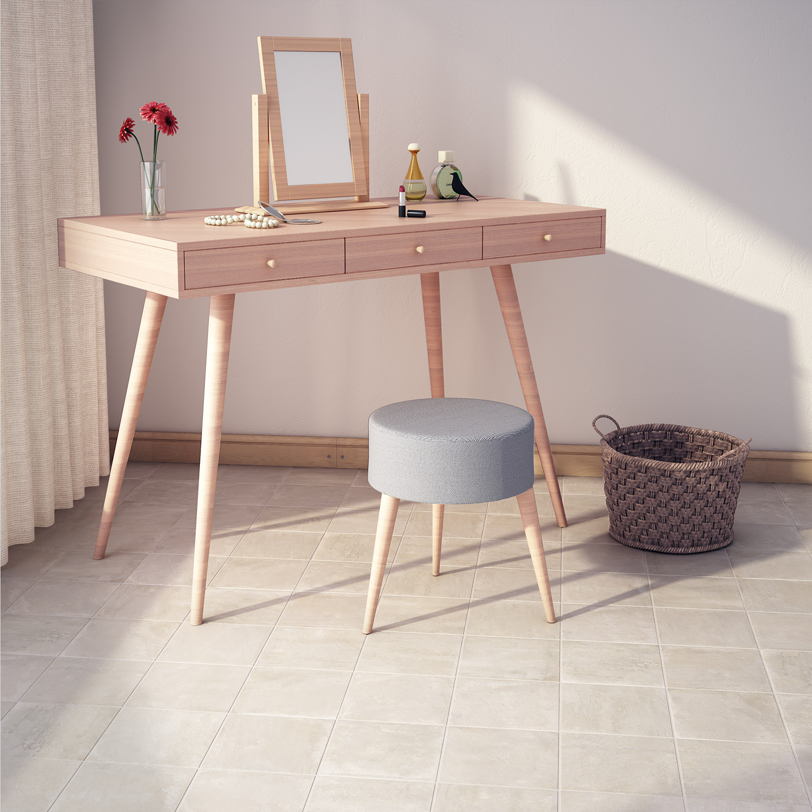 Habitación de estilo nórdico - Urban