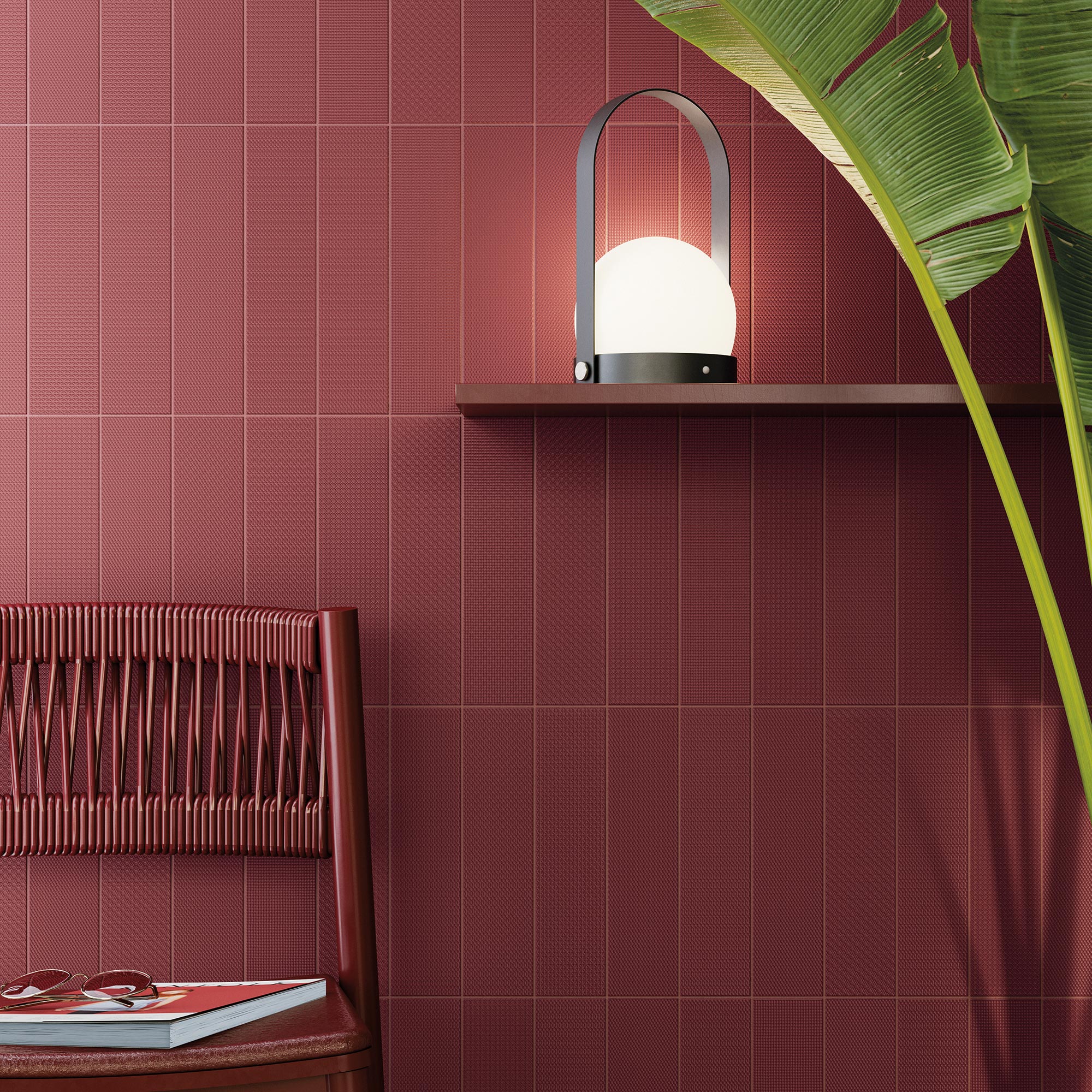 TEXITURE PATTERN MIX GARNET- AMB