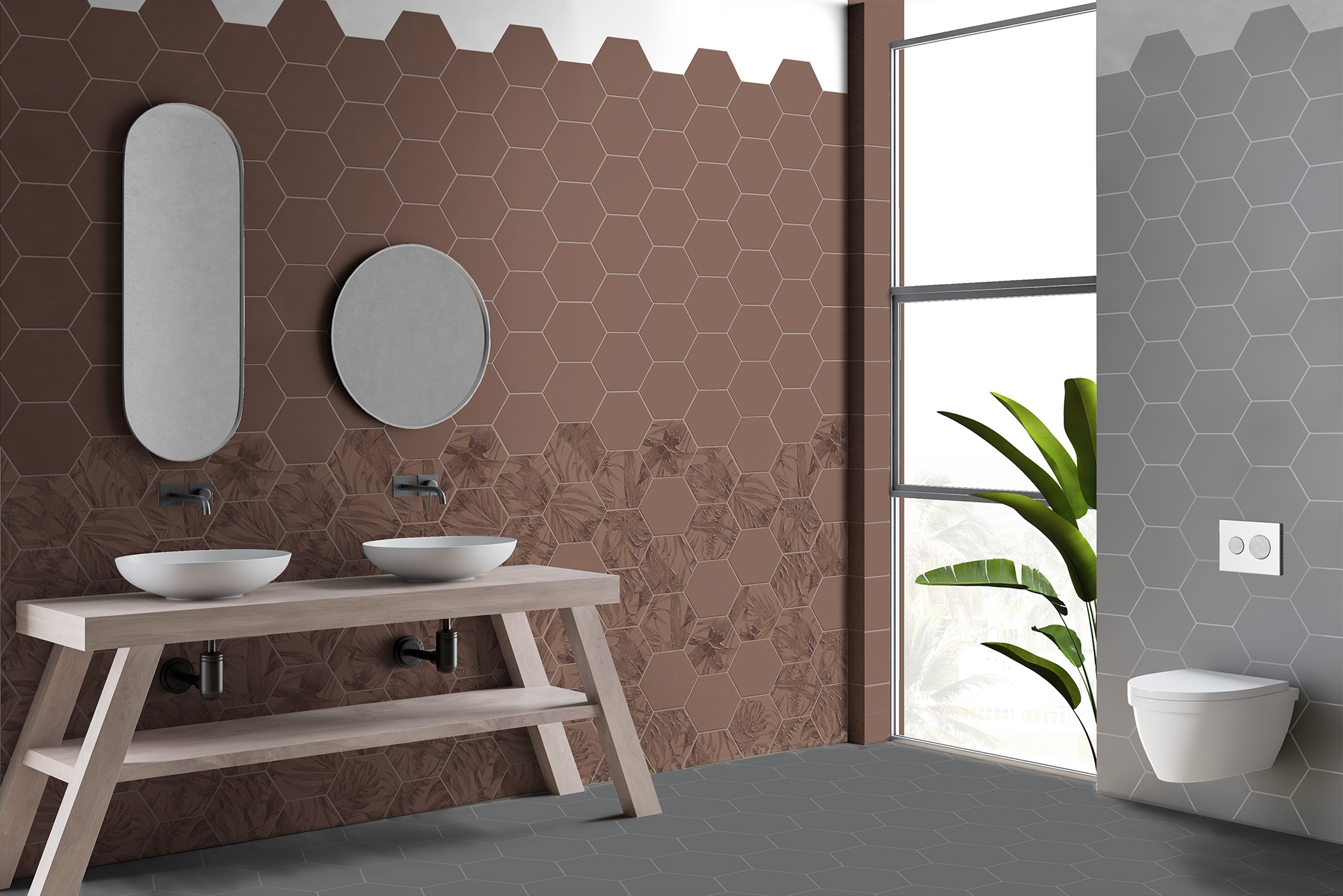 Baño Borneo Clay Vessel & Mineral Grey