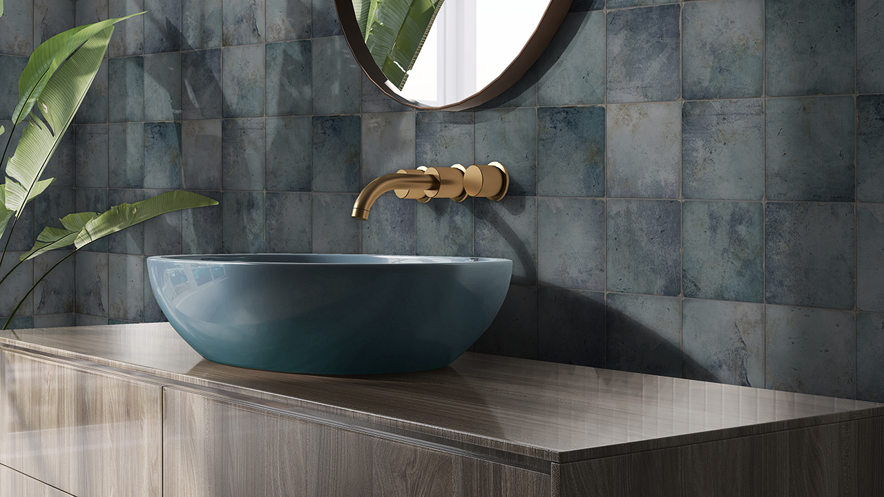 Baño Antique Turquoise 15x15