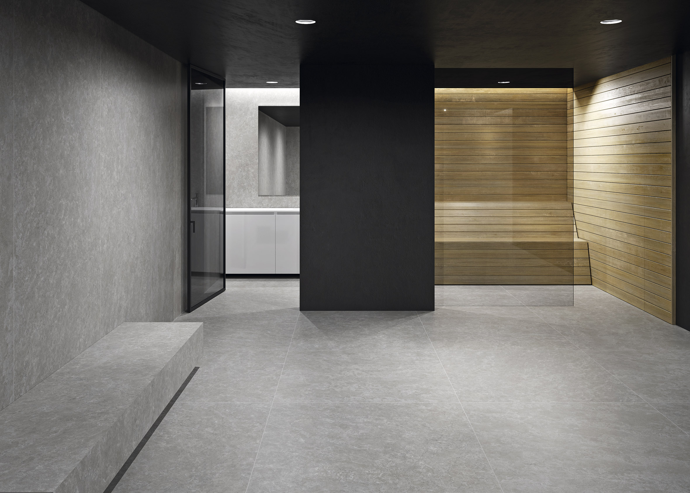 AMBIENTE PORTLAND GREY 120x120 · 120X260