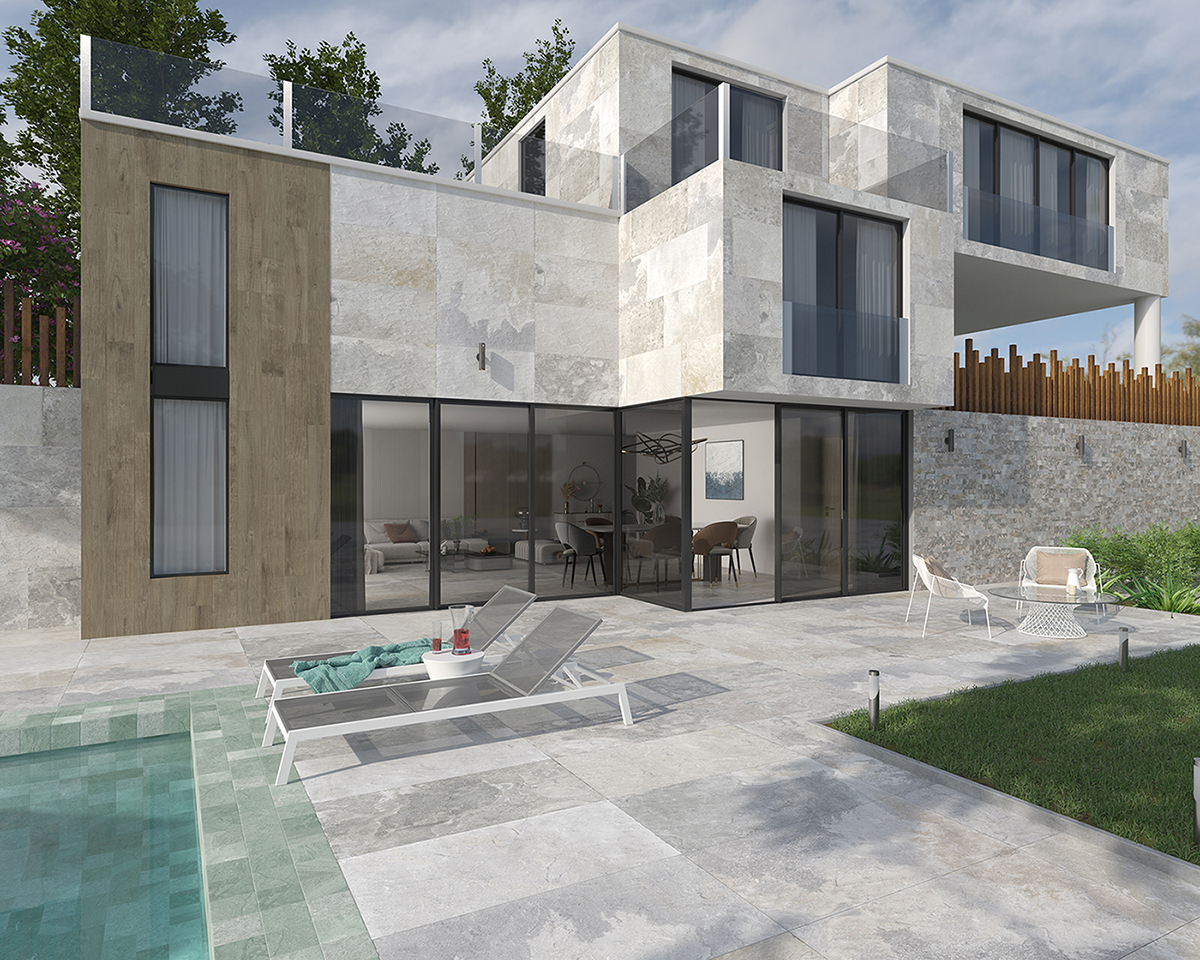 EXT. VILLA PRIVADA ARDESIA
