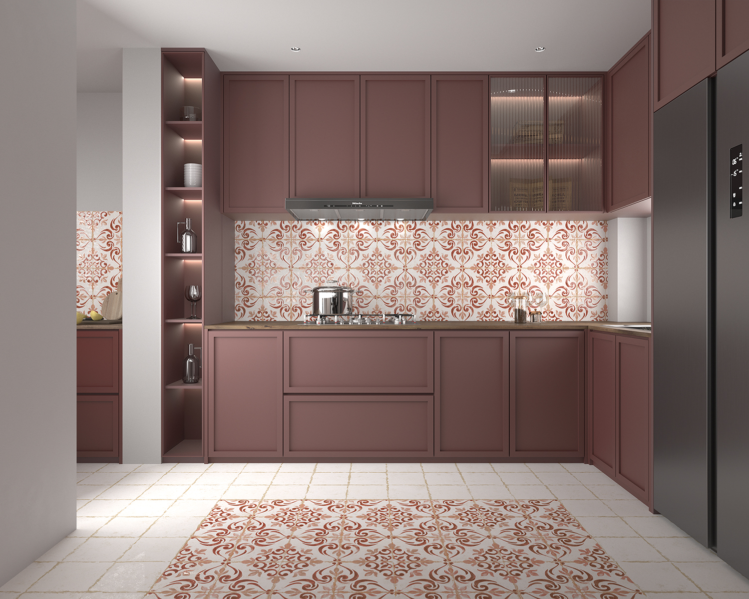 Cocina Barraquetes Teja & Antiga Blanco