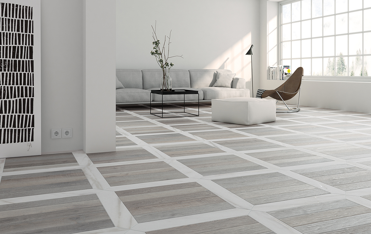 LOVE AFFAIRS Calacatta Crayon and Timber Strip