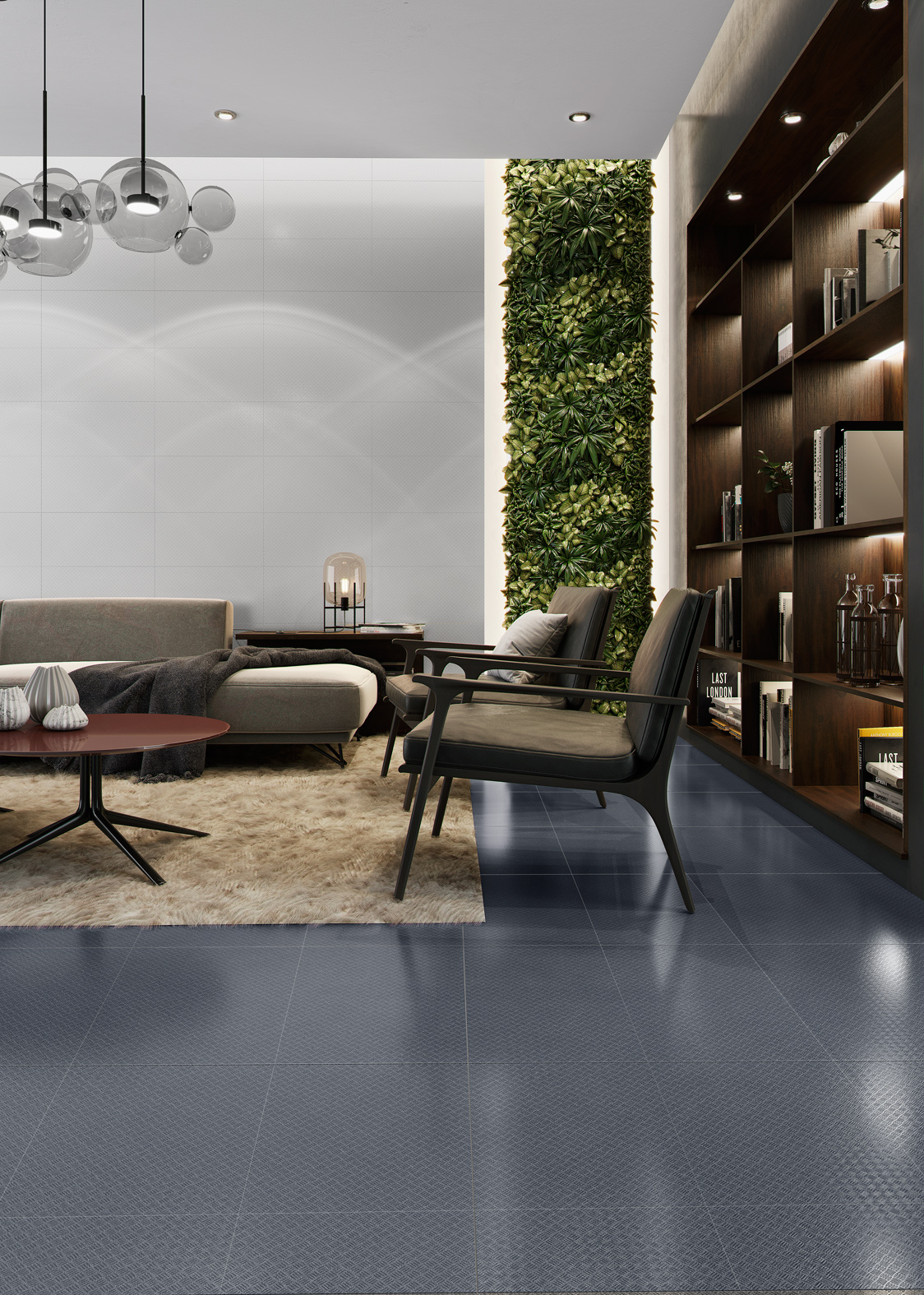 METAL2 LUX 60 BLUE WHITE· 60X60 30X60