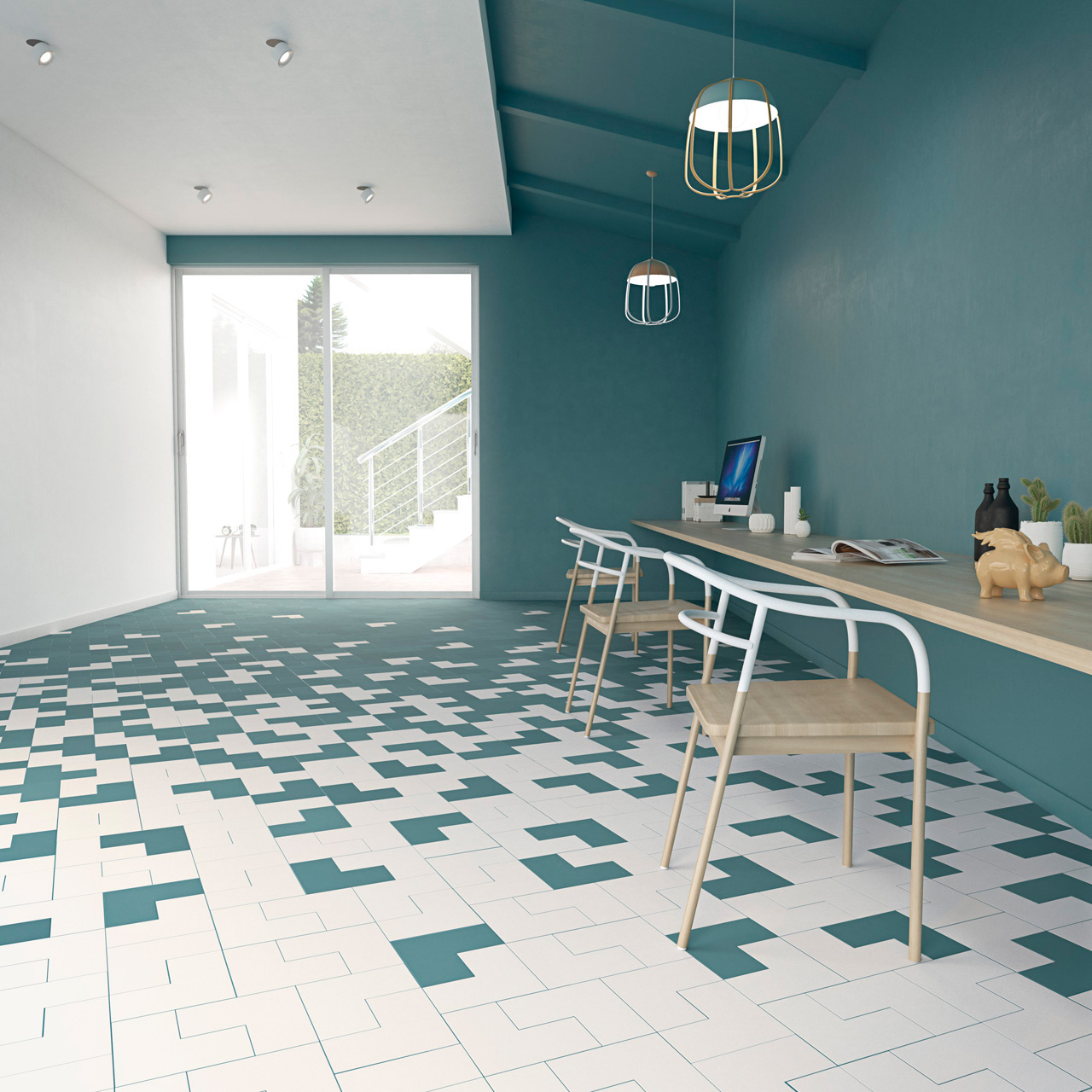 ELLE FLOOR Green y ELLE FLOOR White-AMB