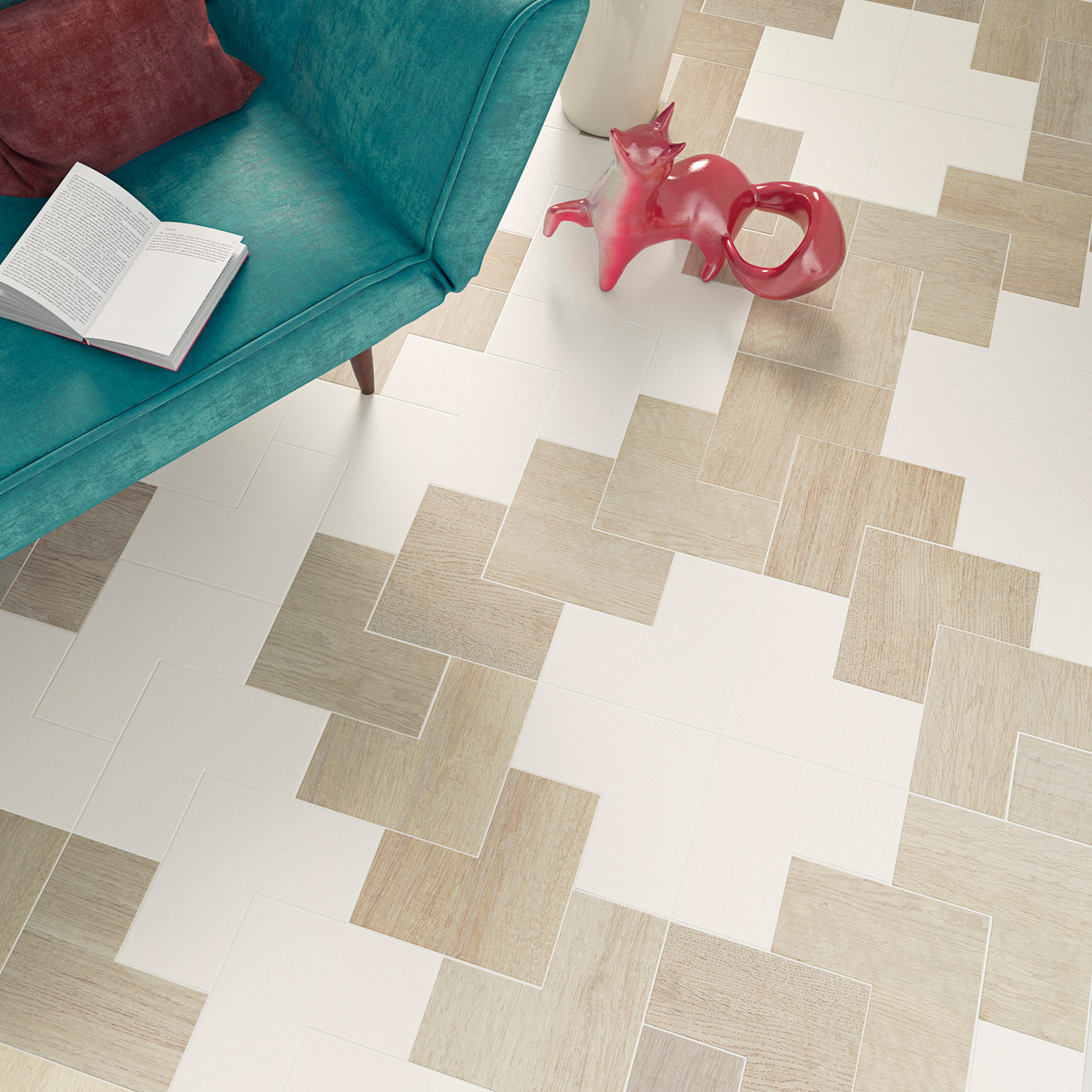 ELLE FLOOR White y ELLE FLOOR Wood-AMB