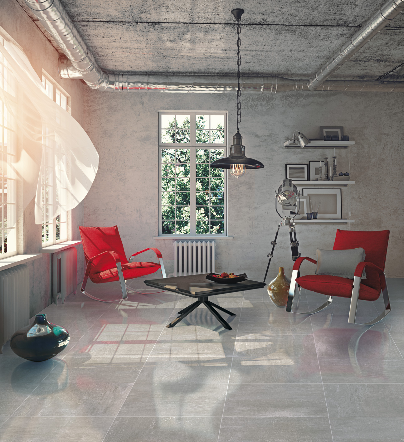 GROUND LUX 60 GREY · 60x60