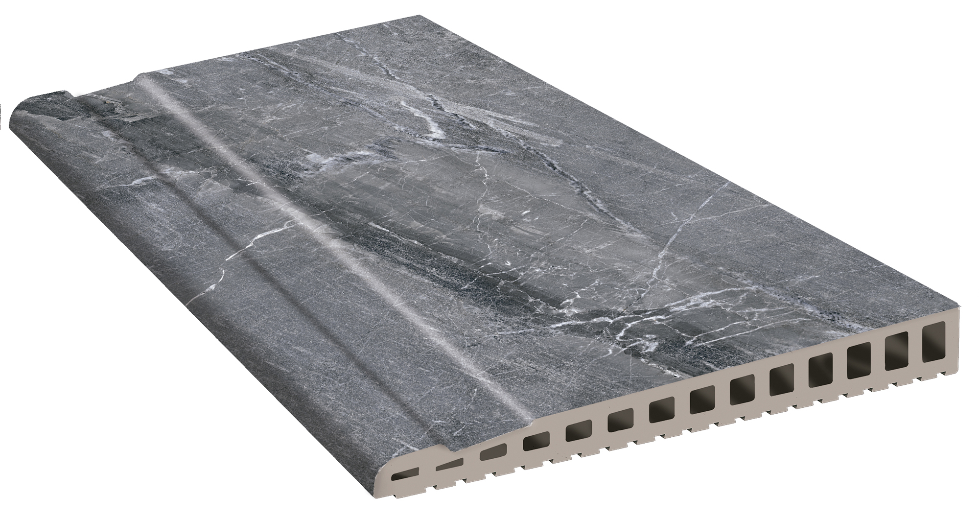 BORDE DESBORDANTE 28x66,5 cm IMPERIAL CENIZA C-3