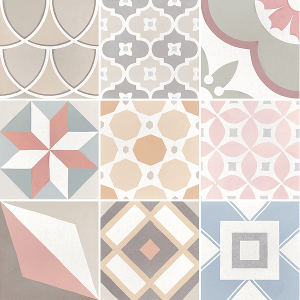 Caprice Deco Patchwork Pastel 20x20 cm