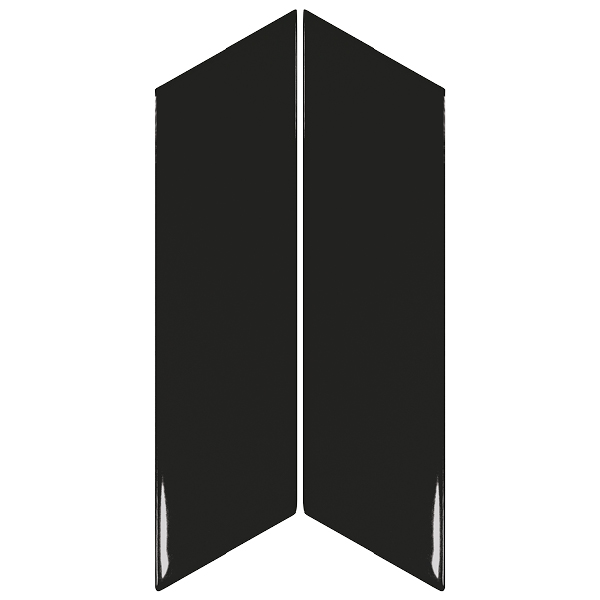 Chevron Wall Black Gloss