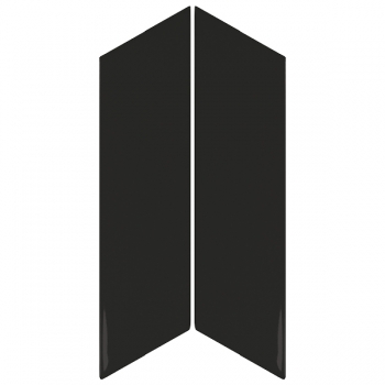 Chevron Wall Black Matt