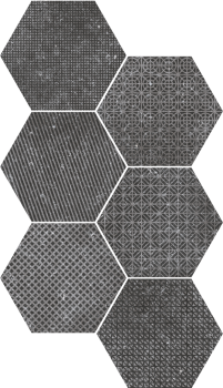 Coralstone Gamut Black Hex. 29,2x25,4 cm
