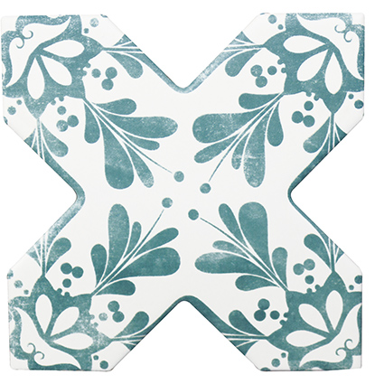 Becolors cross dec.stencil lagoon 13,6x13,6