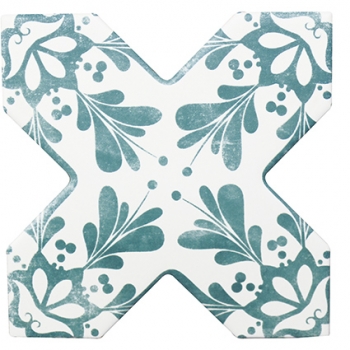 Becolors cross dec.stencil lagoon 13,6x13,6