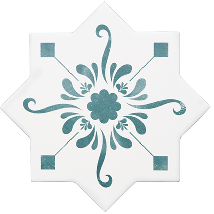 Becolors star dec.stencil lagoon