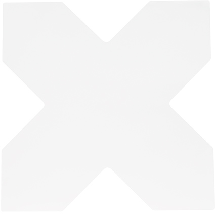 Becolors cross white 13,6x13,6
