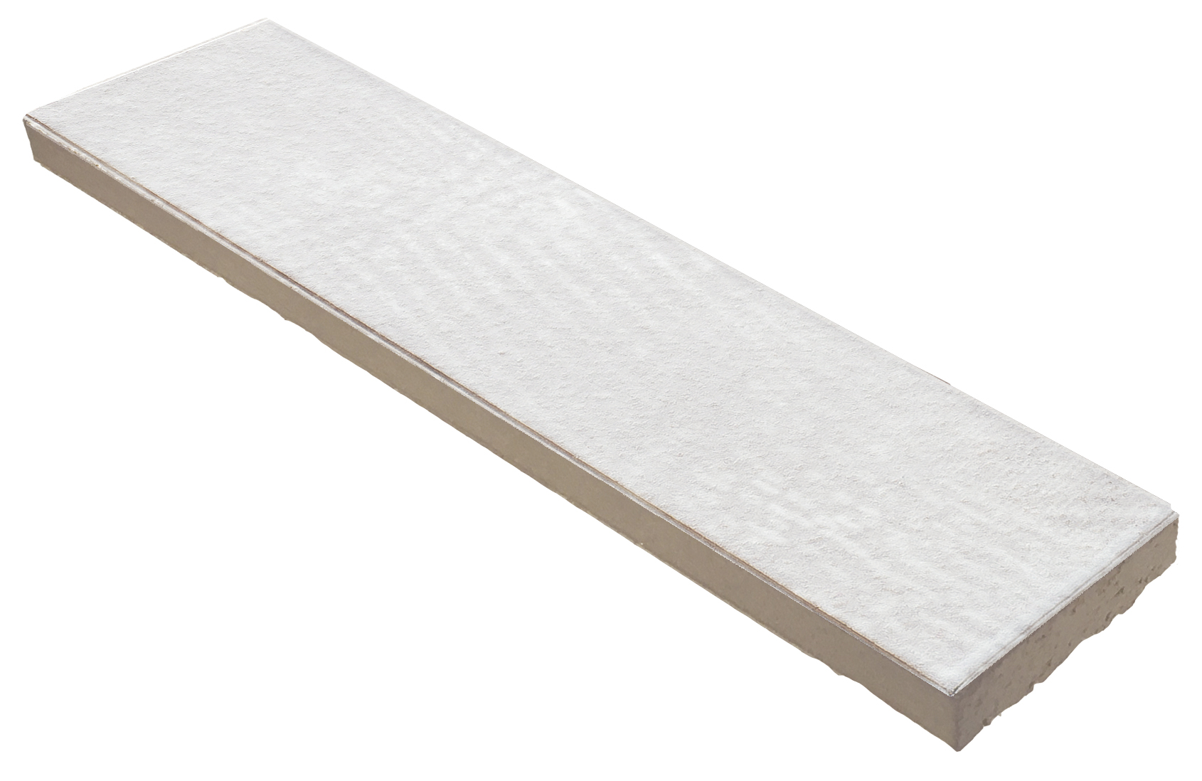 LISTELO RELIEVE 6X24,5 CM ORIA BLANCO