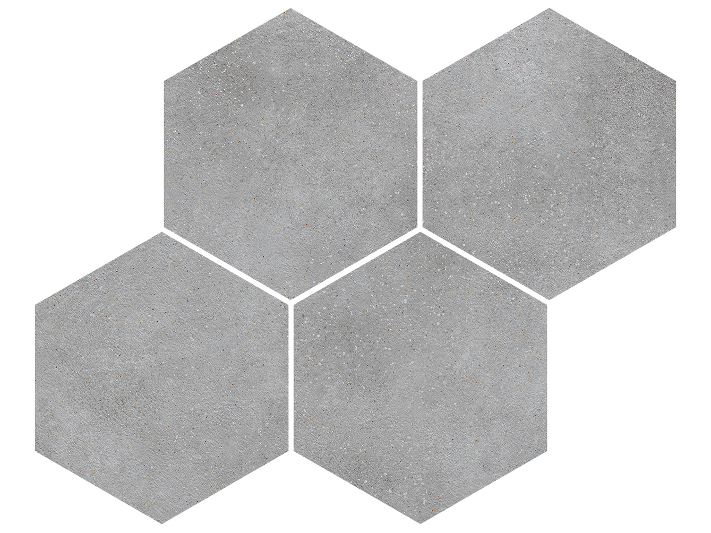 Malla Hexagono Couvet Gris 30x30