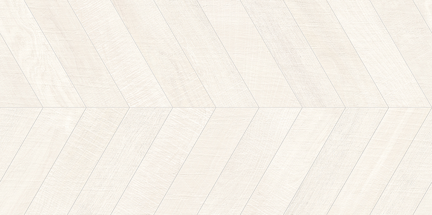 Chevron Artwood White 60x120