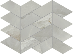 MOSAICO ONYX LUX V DARK GREY · 21.6x28