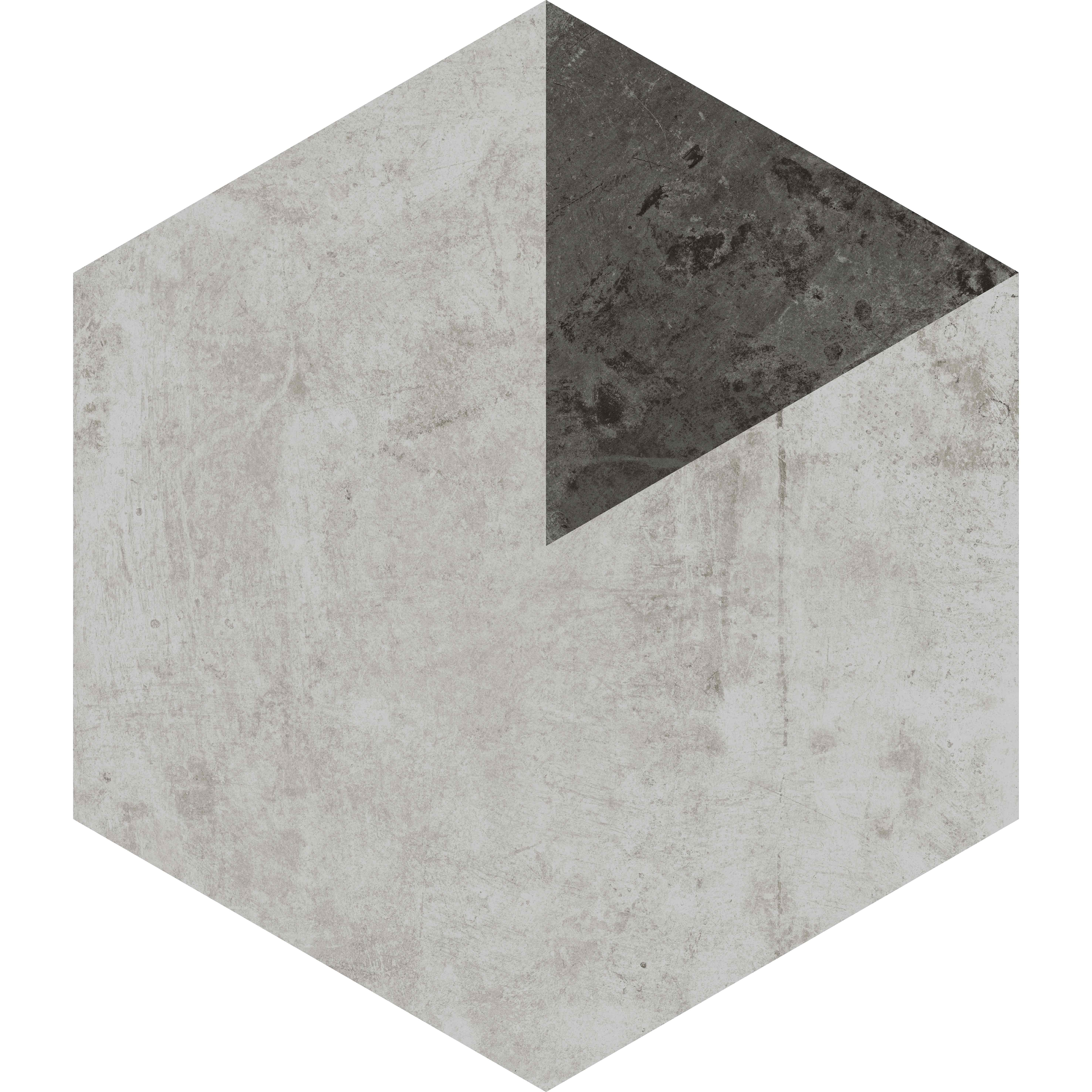 Werkbund nat. mos. hexagon 30 Ivory/Anthracite