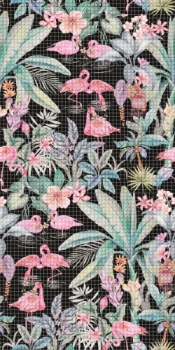 MURAL BLACK FLAMINGO 60x120